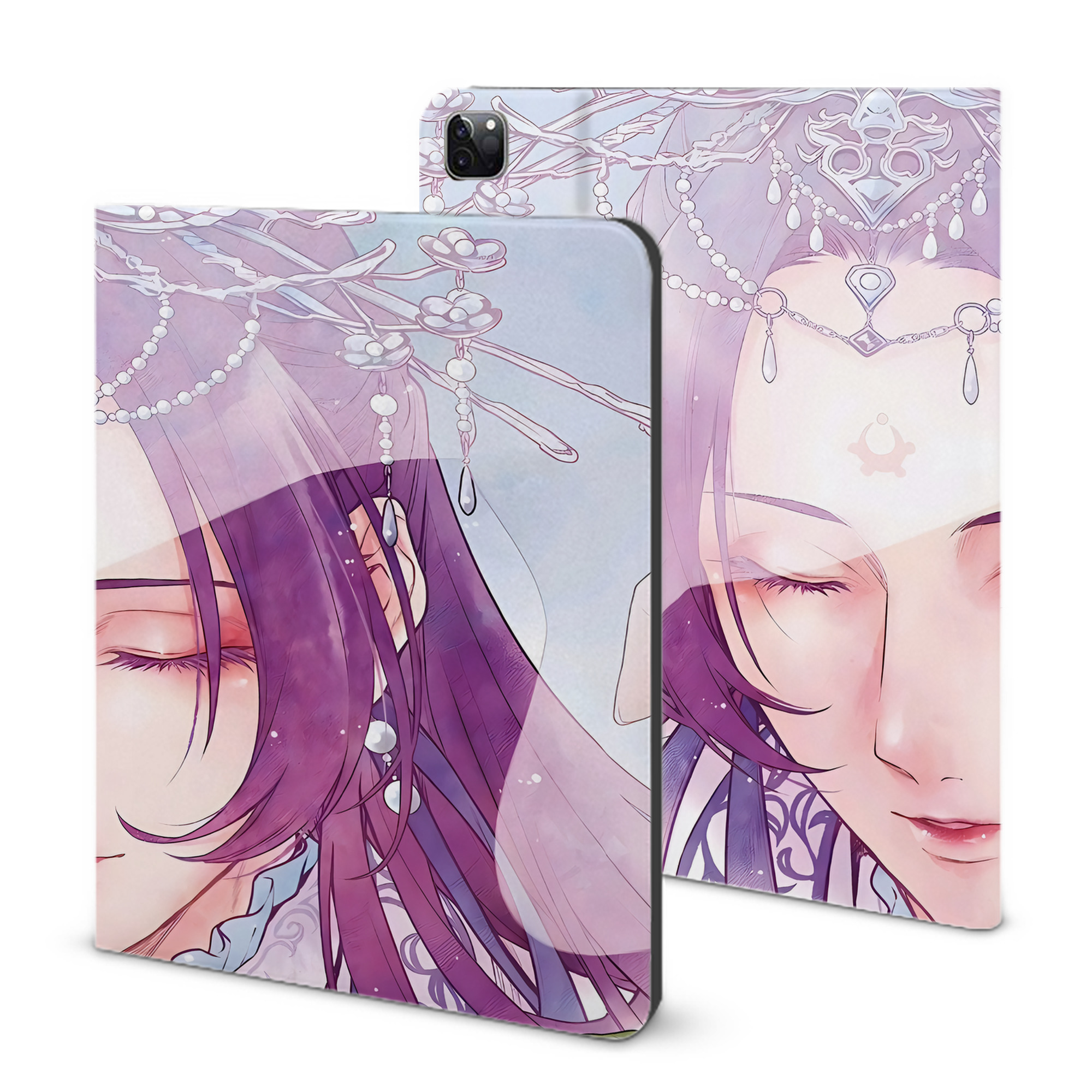 （画像用） 薬屋のひとりごと The Apothecary Diaries IPad ケース ブック型 PUレザー TPU 耐衝撃 軽量 薄型 ペン収納なし 全面保護 IPad 各モデル対応